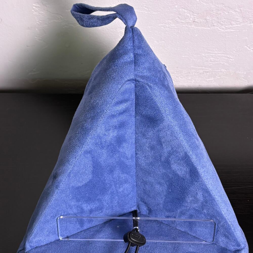The bookseat blue beanbag chair for reading books iPad E reader comfort stand - Picture 4 of 11